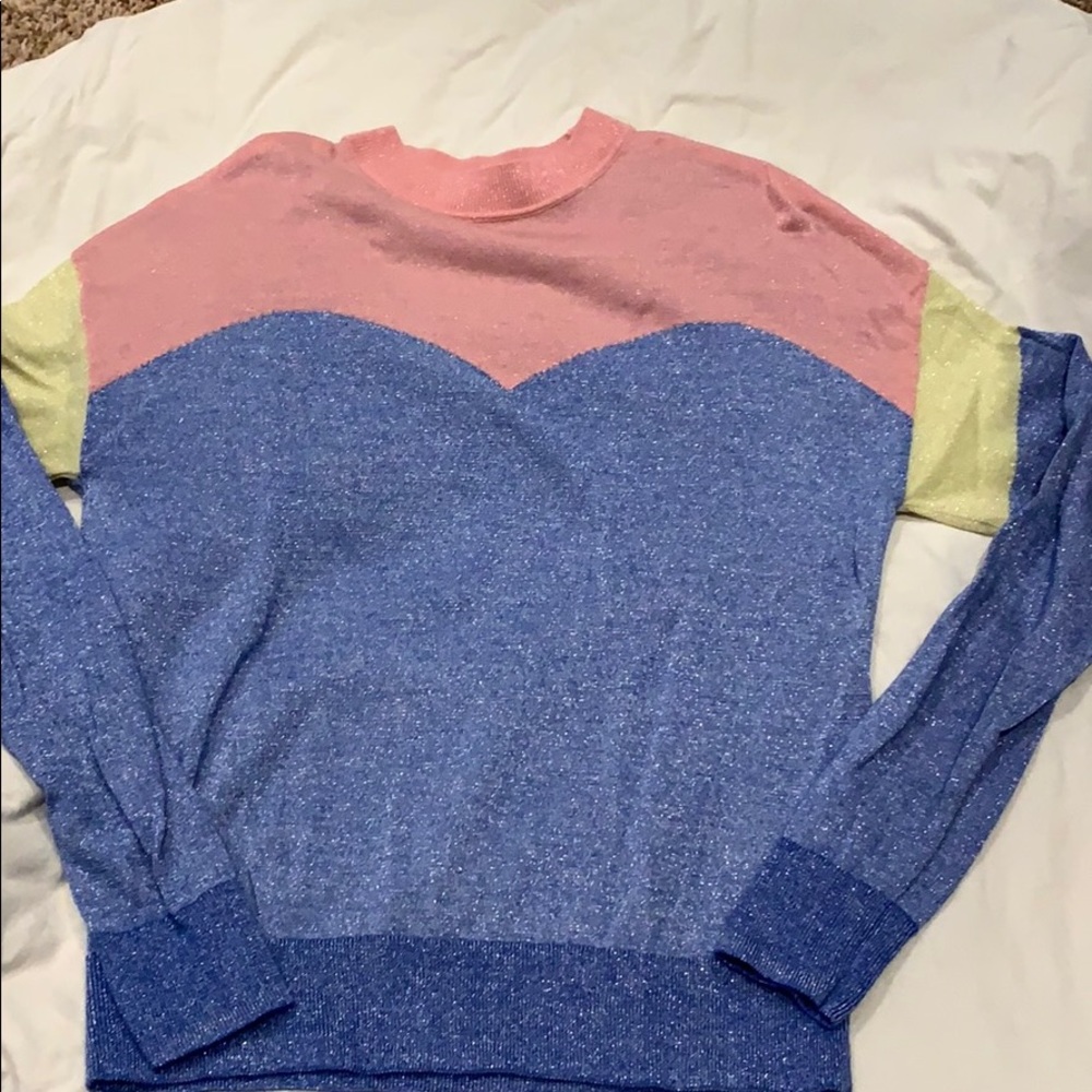 & other stories multicolor sparkly sweater